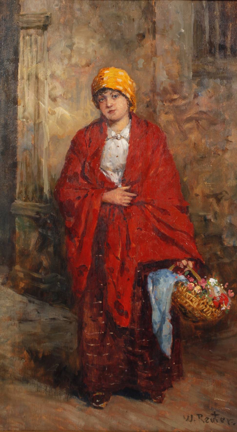 Wilhelm Reuter, Blumenverkäuferin