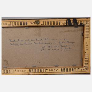 Julius Runge, ”Fischerhütte auf der Insel Schwerin”