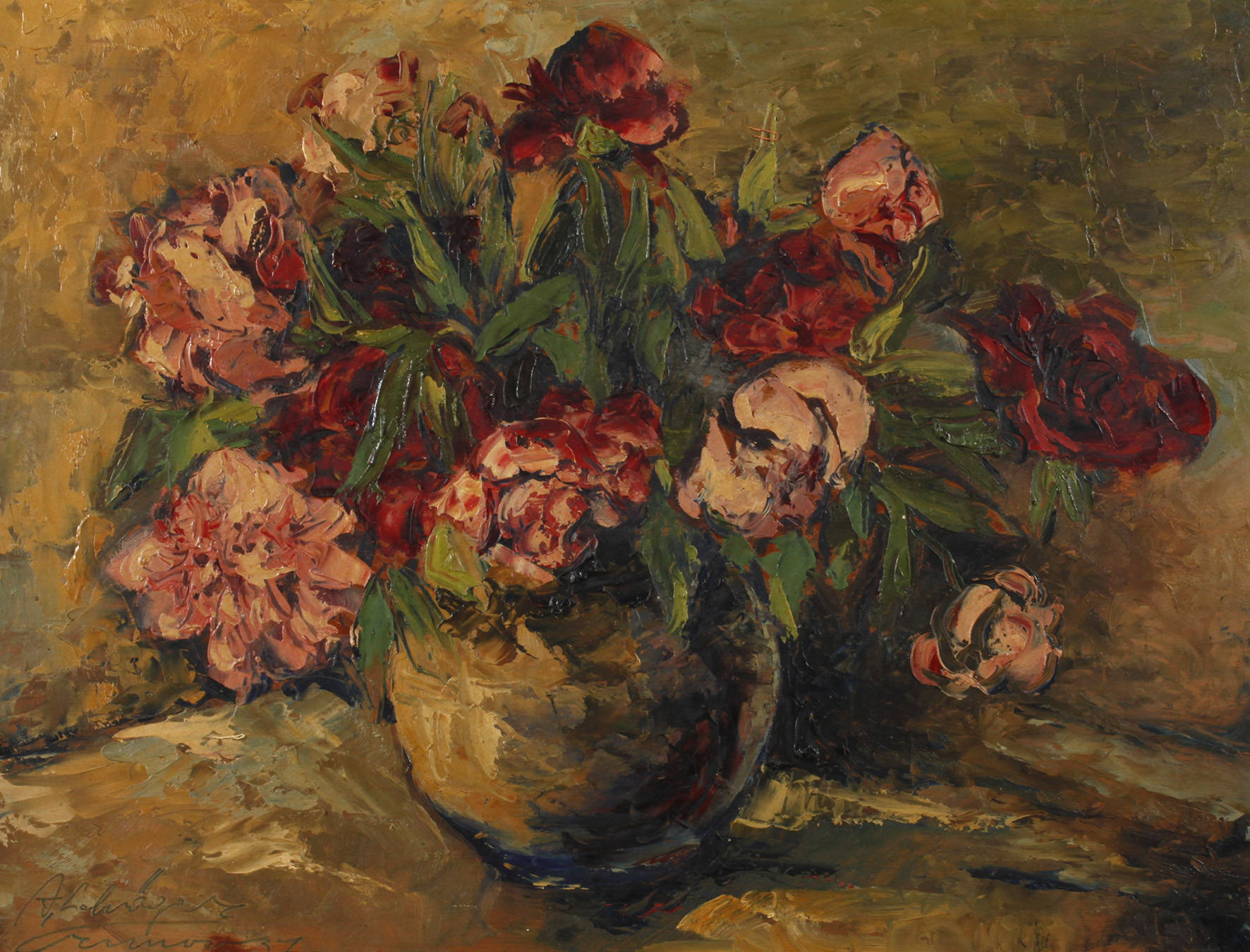 Alfred Schwäger-Crimoso, Pfingstrosen