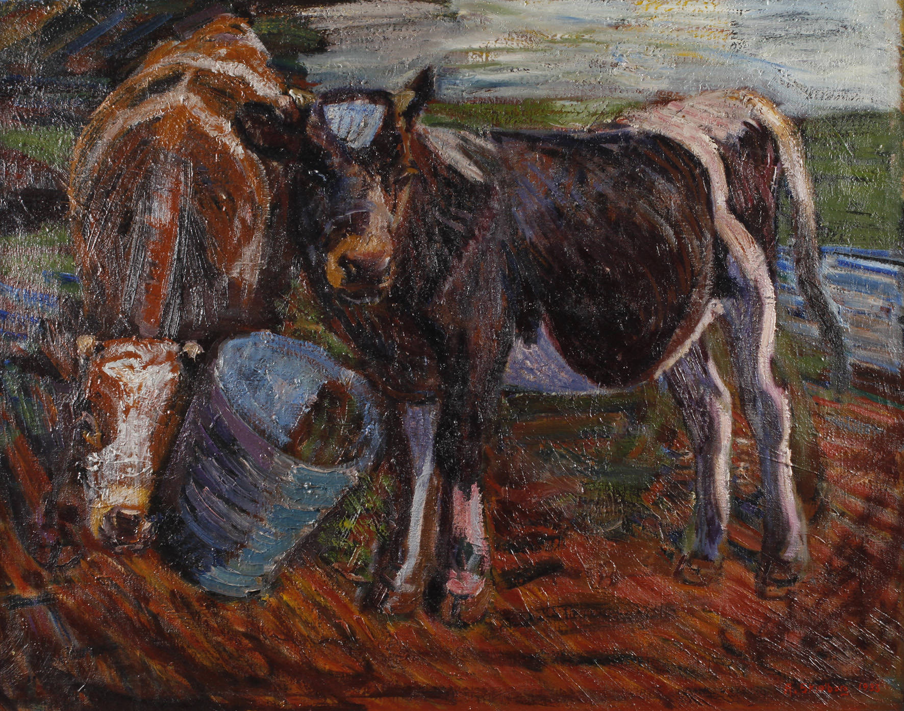 Axel Skjelborg, Kühe auf der Weide