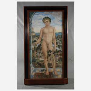 Prof. Wilhelm Tegtmeier, Bacchant vor arkadischer Landschaft