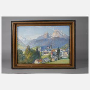 Theodor Urtnowski, Berchtesgaden mit Watzmann