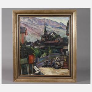 Hans Winkler-Dentz, Kleinstadt im Gebirge