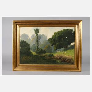 Schafe in Sommerlandschaft