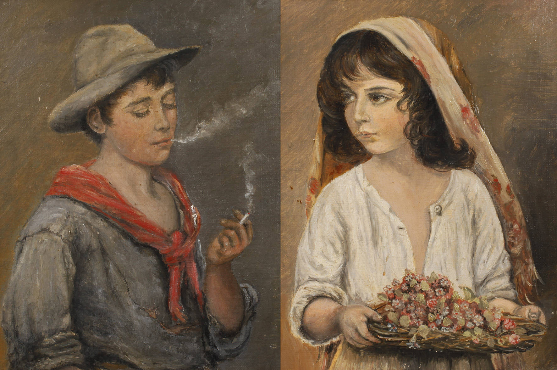 Paar Kinderportraits