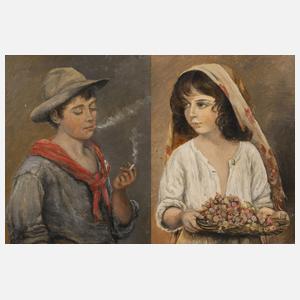 Paar Kinderportraits