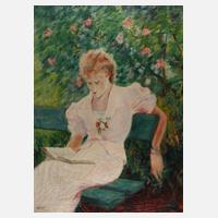 Lesende Dame im Park111