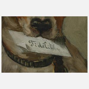 Louis Clesse, Hundeportrait