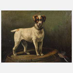 Portrait eines stehenden Hundes