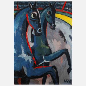 Pferde in der Manege