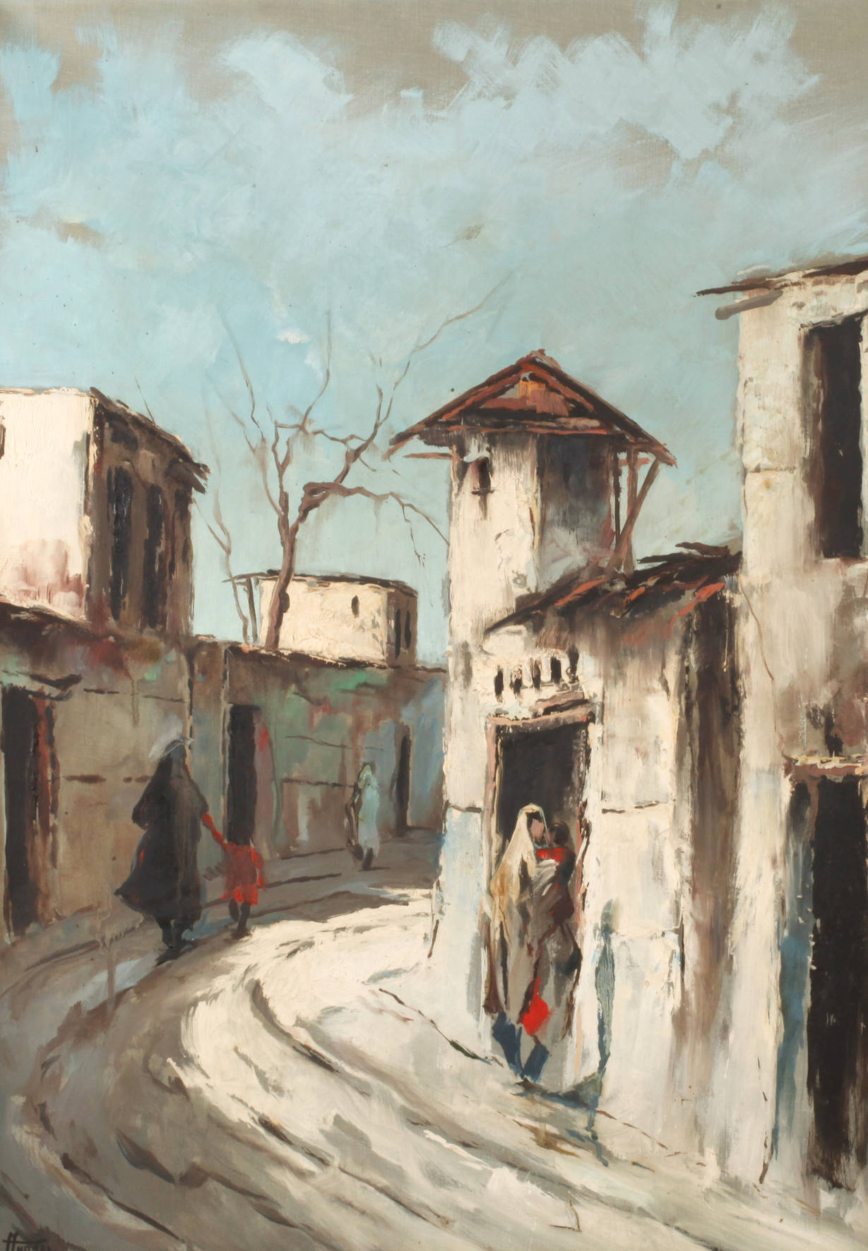 Dorfstraße im Orient