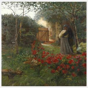 Liebespaar im Garten