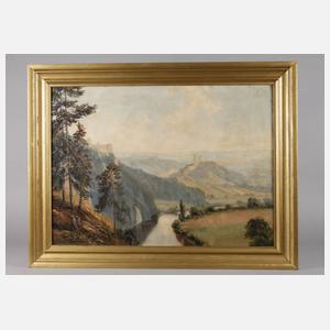 Saaletal mit Rudelsburg und Saaleck