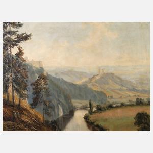 Saaletal mit Rudelsburg und Saaleck