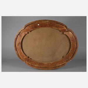 Ovales Blumenstillleben