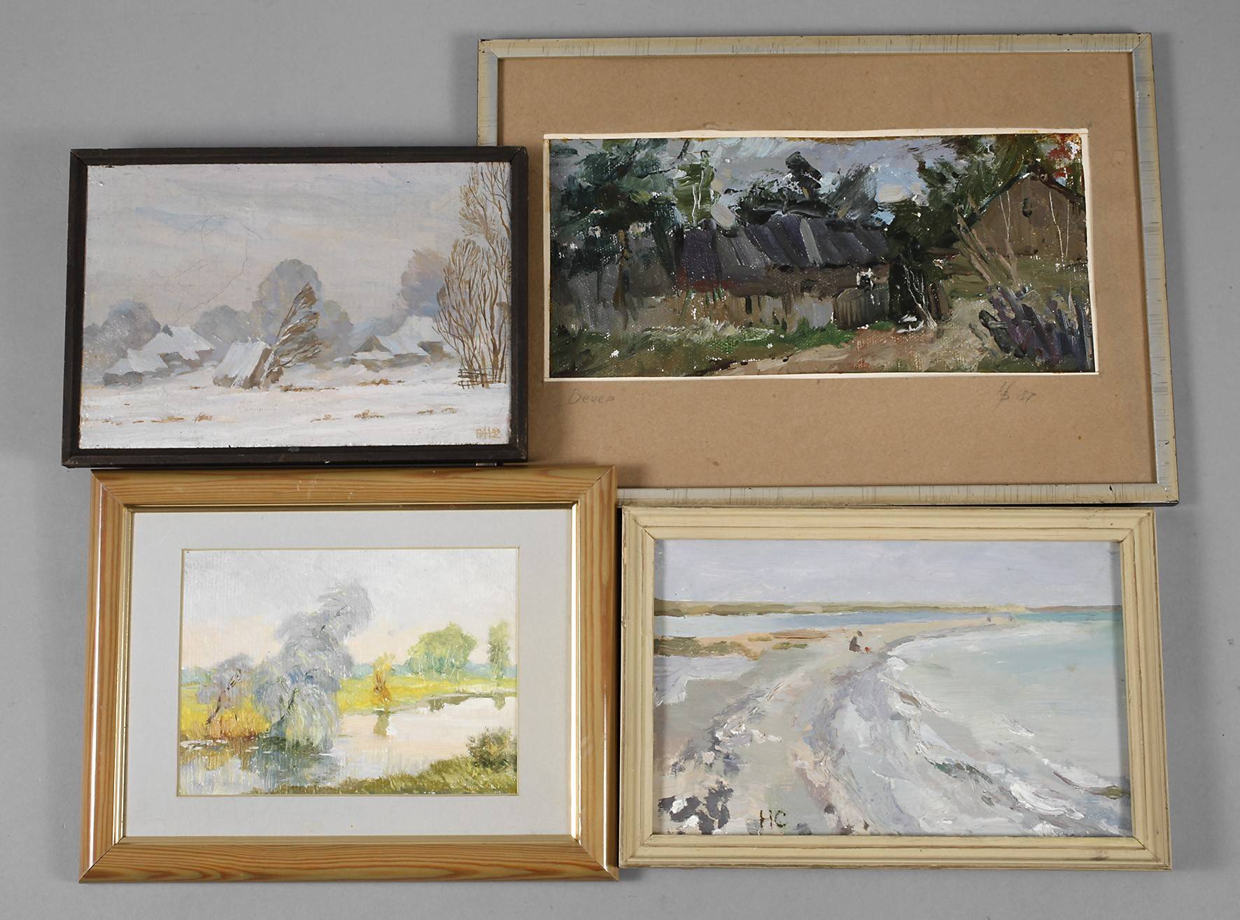 Konvolut Gemälde russischer Künstler