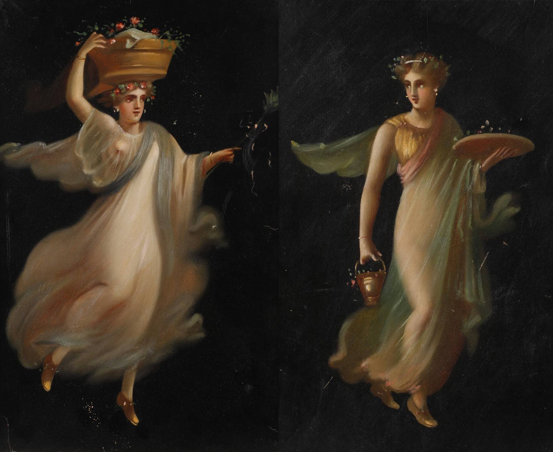 Paar allegorische Darstellungen