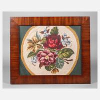 Biedermeierleiste mit Stickbild Mitte 20. Jh.111