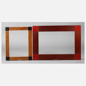 Zwei Rahmen Biedermeierstil