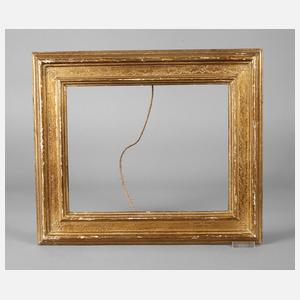 Vergoldeter, gepunzter Rahmen um 1910