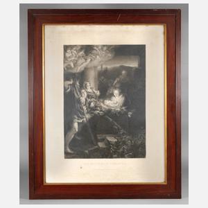 Rotbraune Lackleiste um 1900