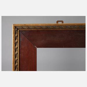 Mahagonileiste mit Goldkante 1. Hälfte 20. Jh.