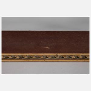 Mahagonileiste mit Goldkante 1. Hälfte 20. Jh.