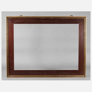 Mahagonileiste mit Goldkante 1. Hälfte 20. Jh.