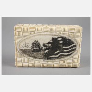 Scrimshaw Tabatiere