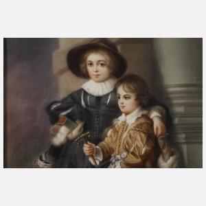 Große Elfenbeinmalerei