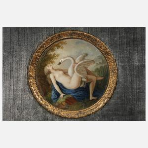 Miniatur Leda mit dem Schwan