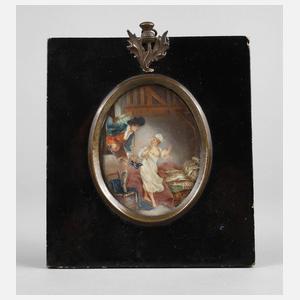 Elfenbeinminiatur Erotika