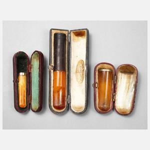 Drei Mundstücke Bernstein