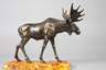 Elch auf Bernstein-Mosaiksockel