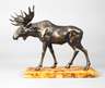 Elch auf Bernstein-Mosaiksockel