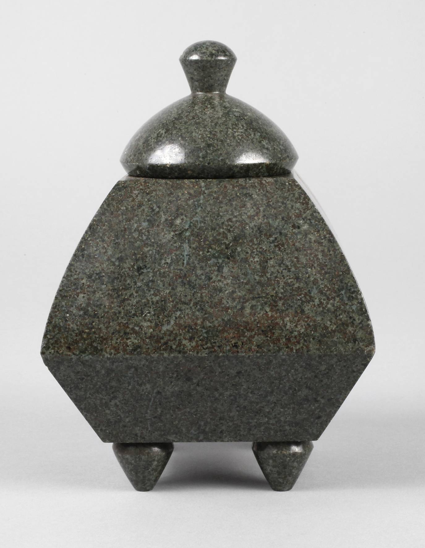 Deckeldose Serpentin