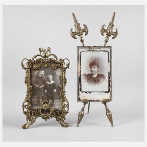 Zwei Tischbilderrahmen Historismus