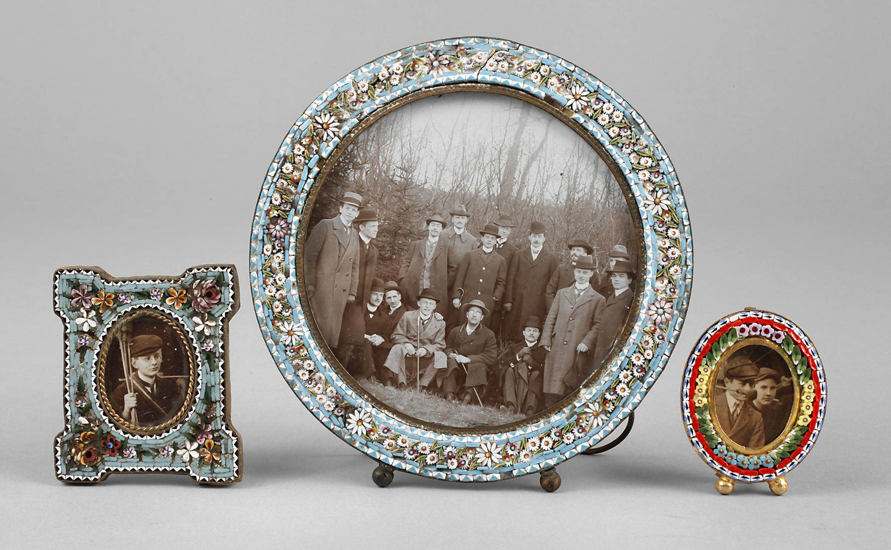 Drei Rahmen Mikromosaik