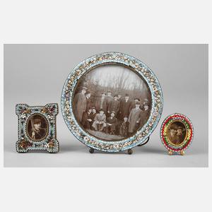 Drei Rahmen Mikromosaik