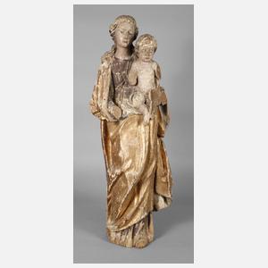 Geschnitzte Marienplastik Barock