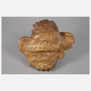 Geschnitzter Engelskopf