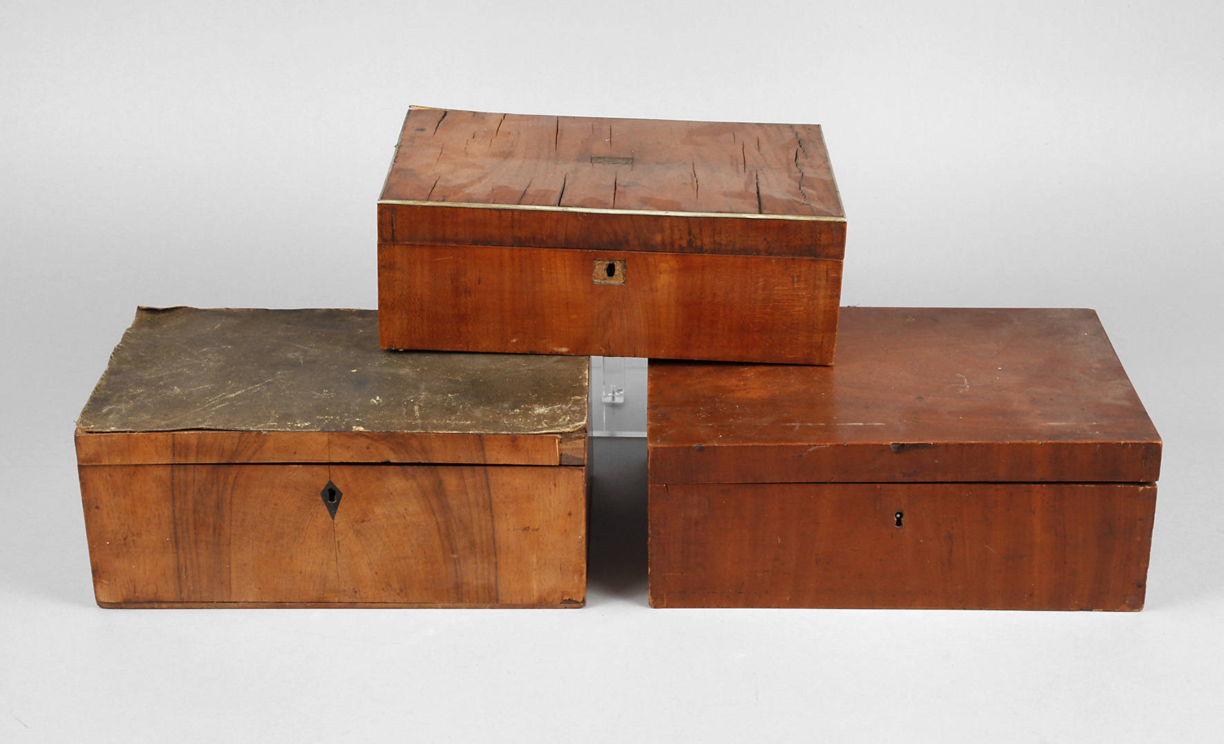 Drei Schatullen Biedermeier