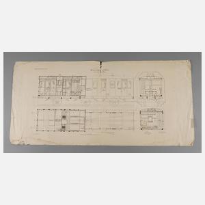 Konstruktionszeichnung Eisenbahn