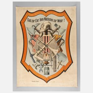 Plakat Feuerwehr