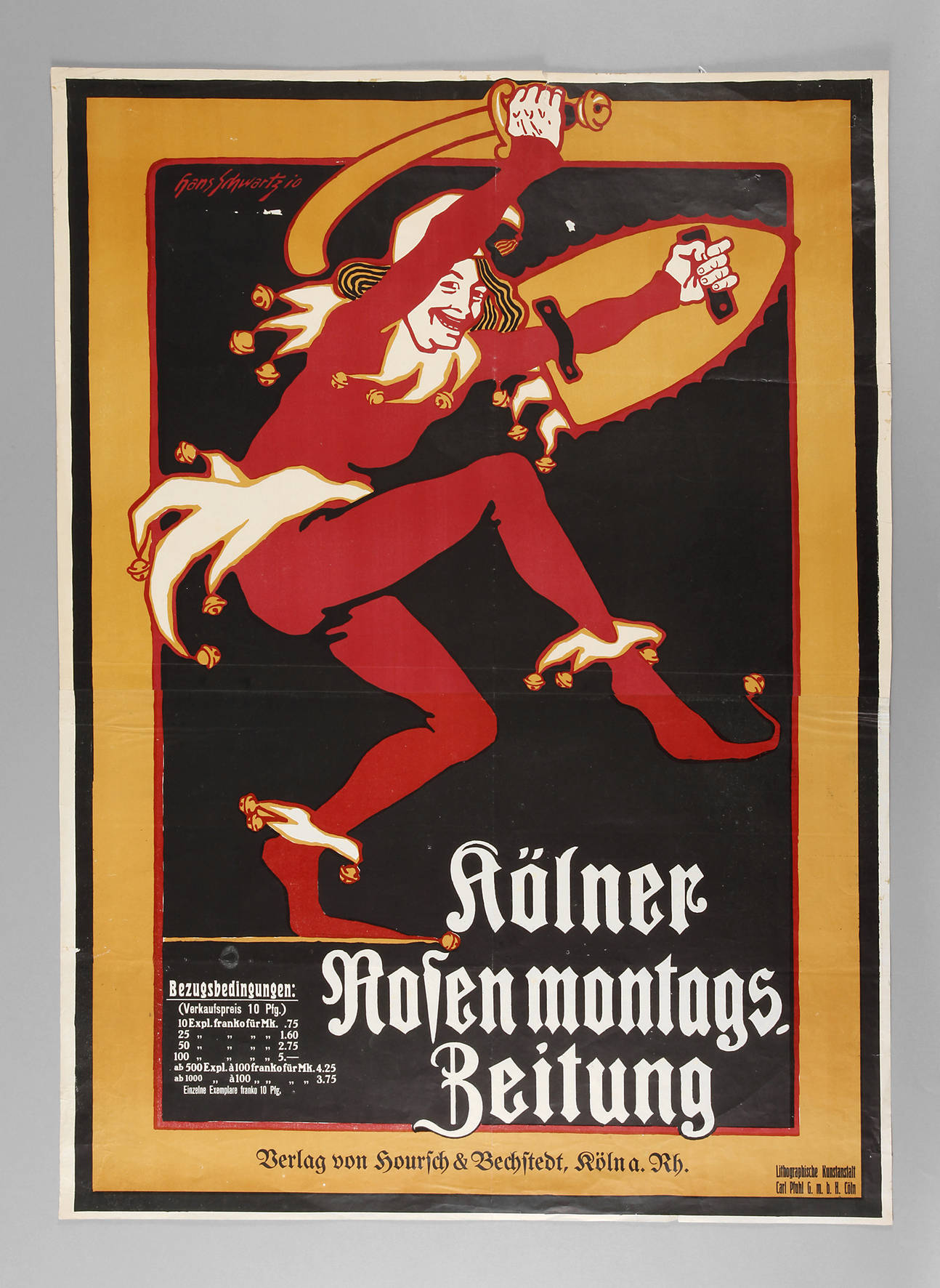 Plakat Kölner Rosenmontagszeitung