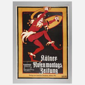 Plakat Kölner Rosenmontagszeitung