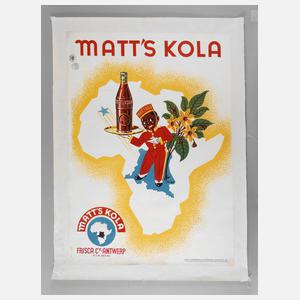 Werbeplakat Matt's Kola