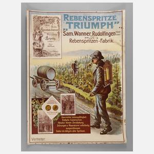 Werbeplakat Sam. Wanner