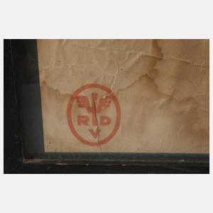 Werbeplakat Wintersport