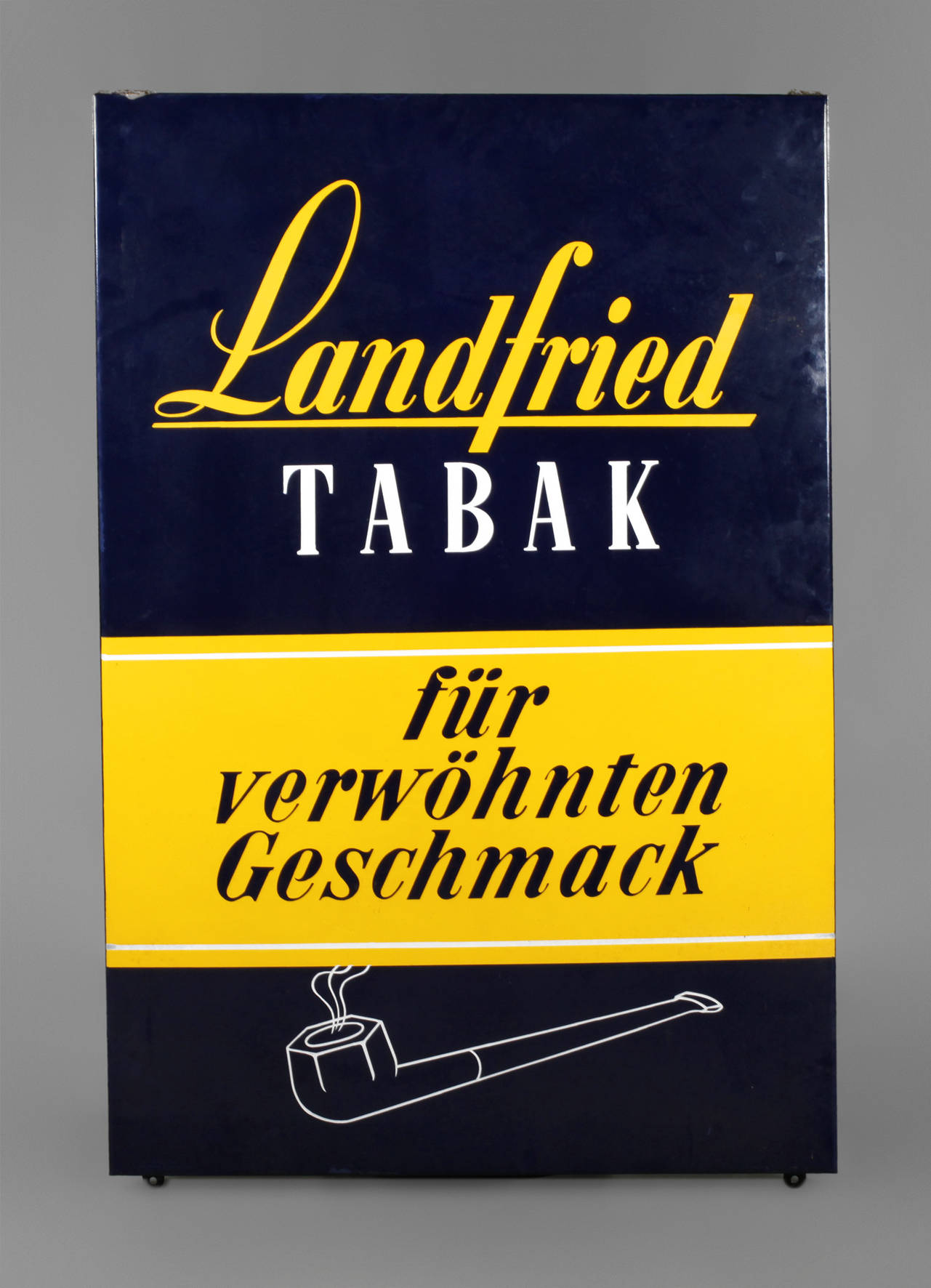 Emailleschild Landfried Tabak